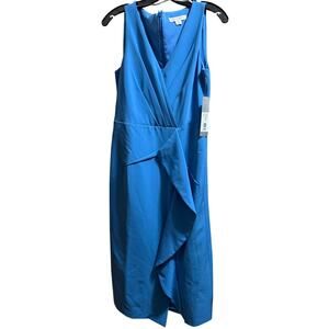 Kay Unger Blue Sleeveless Dress - NWT - Size 6 - Peacock Blue - $278 MSRP